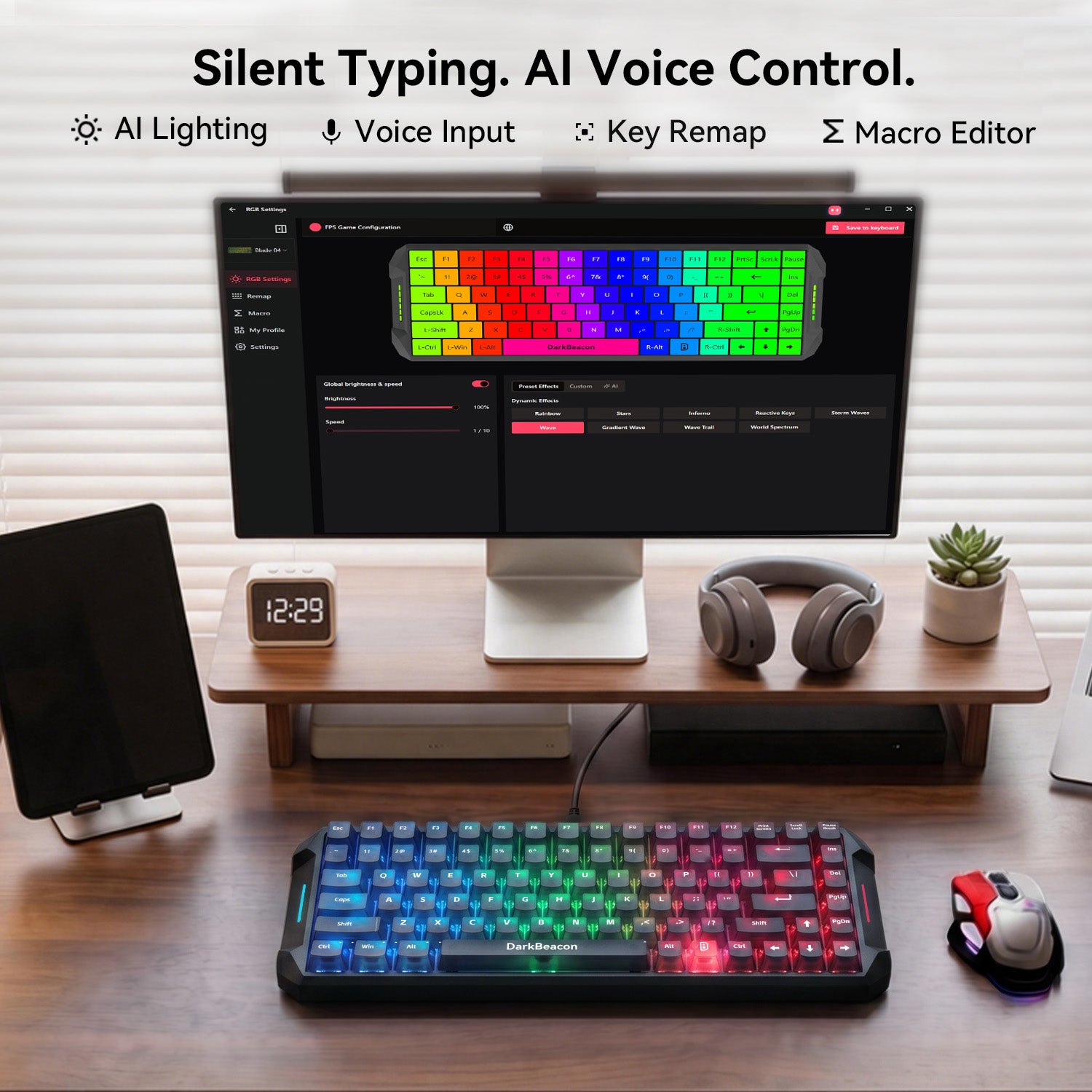 Blade 84 Wired Silent Mechanical Keyboard