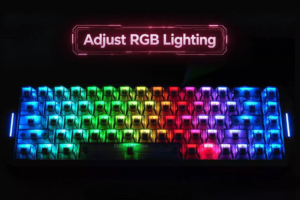 How to Adjust RGB Lighting on DarkBeacon Keyboard?