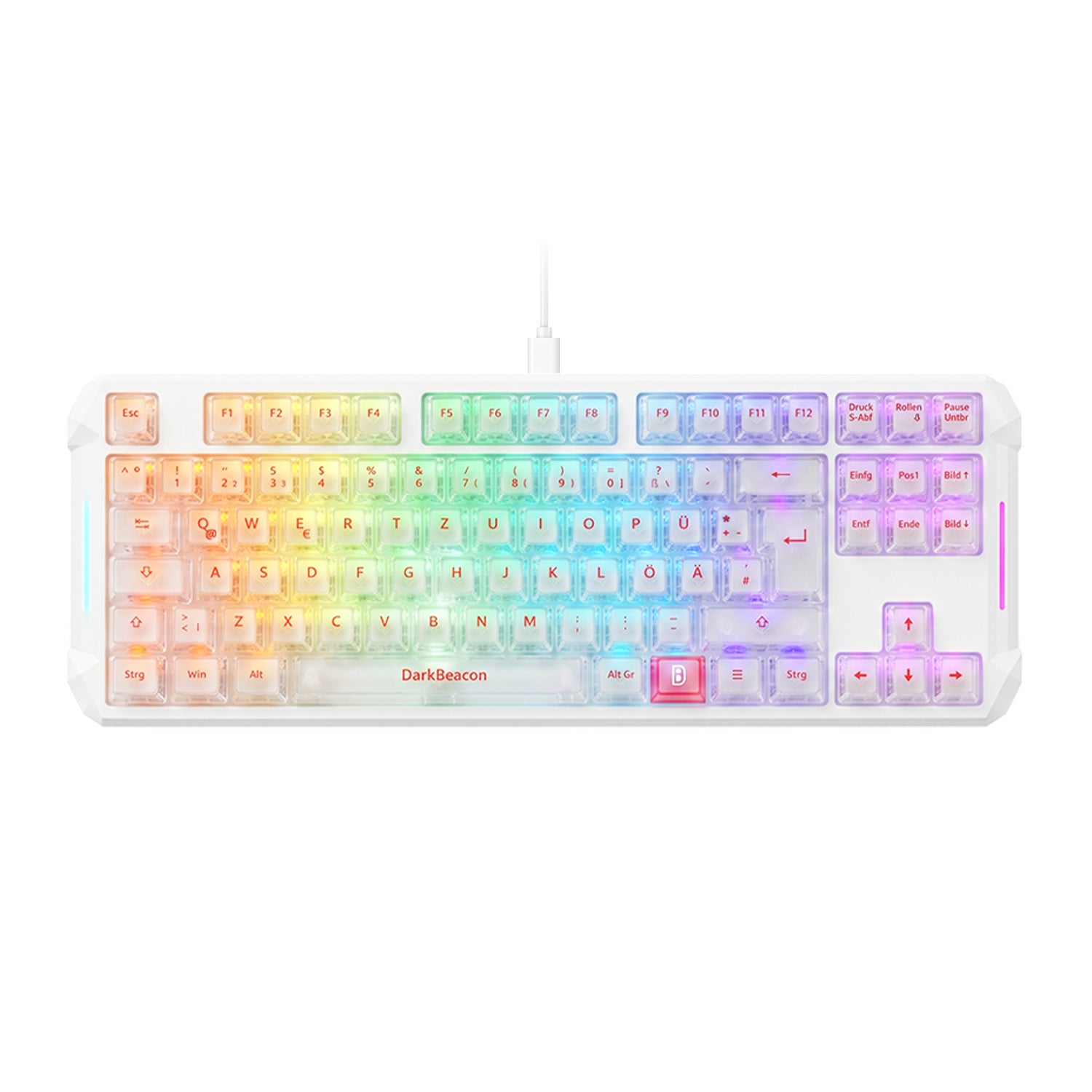 Blade 87 Wired Silent Mechanical Keyboard - Pure White