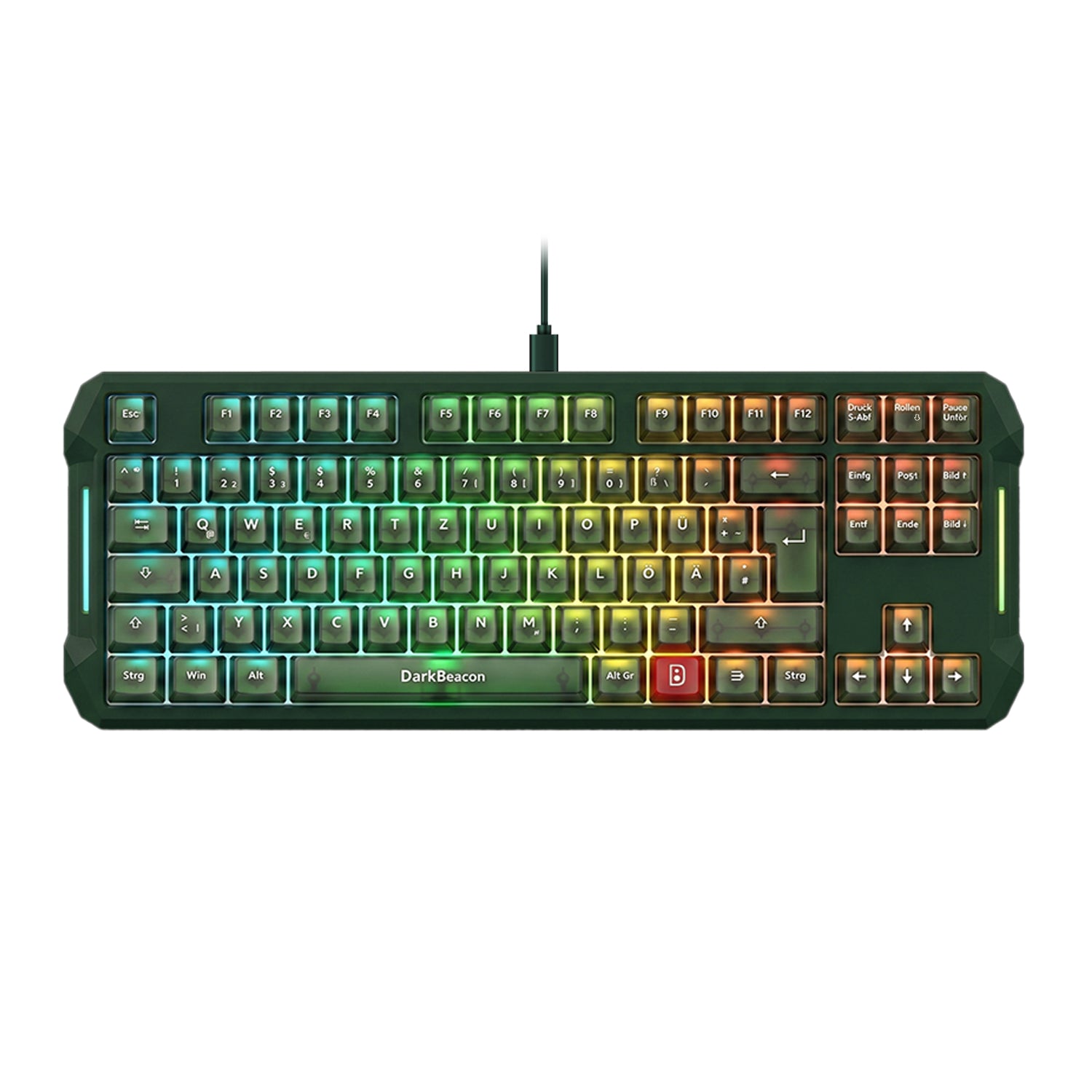 Blade 87 Wired Silent Mechanical Keyboard - Forest Green