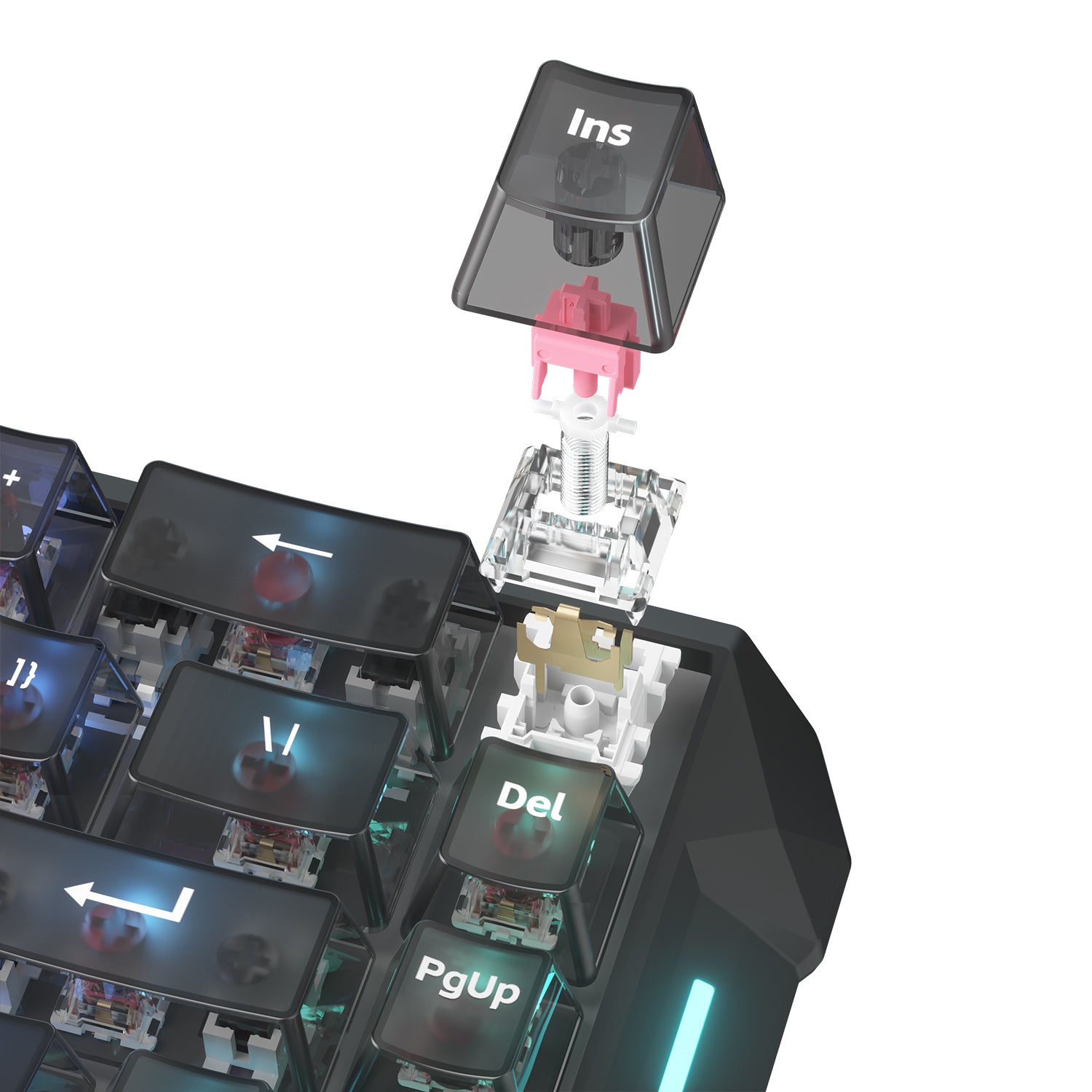 Flux 68 Wired Hall Effect Magnetic Switch Gaming Keyboard