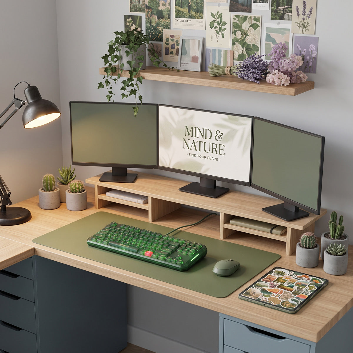 Blade 87 Wired Silent Mechanical Keyboard - Forest Green