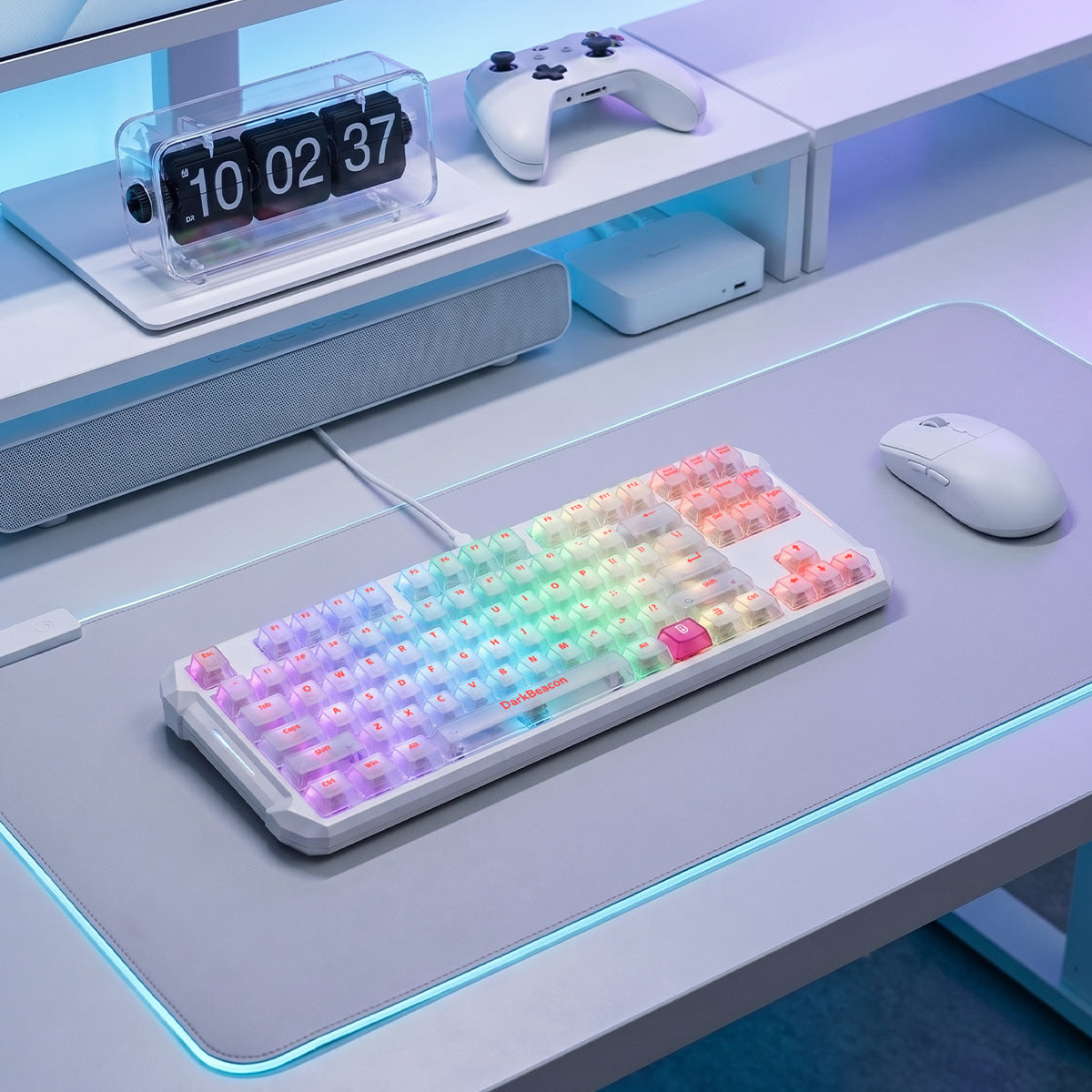 Blade 87 Wired Silent Mechanical Keyboard - Pure White