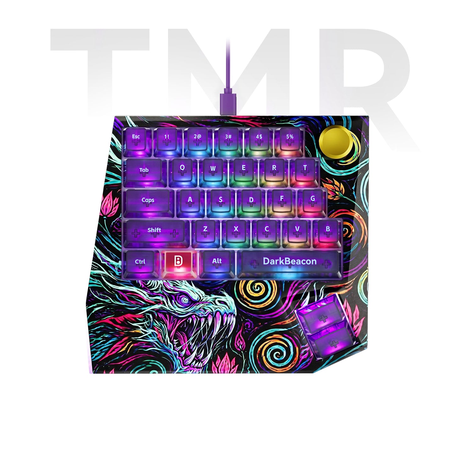 Devil Breaker Starry Night Dragon II One-Handed TMR Magnetic Keyboard