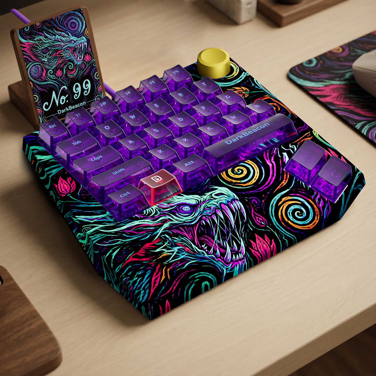 Devil Breaker Starry Night Dragon II One-Handed TMR Magnetic Keyboard