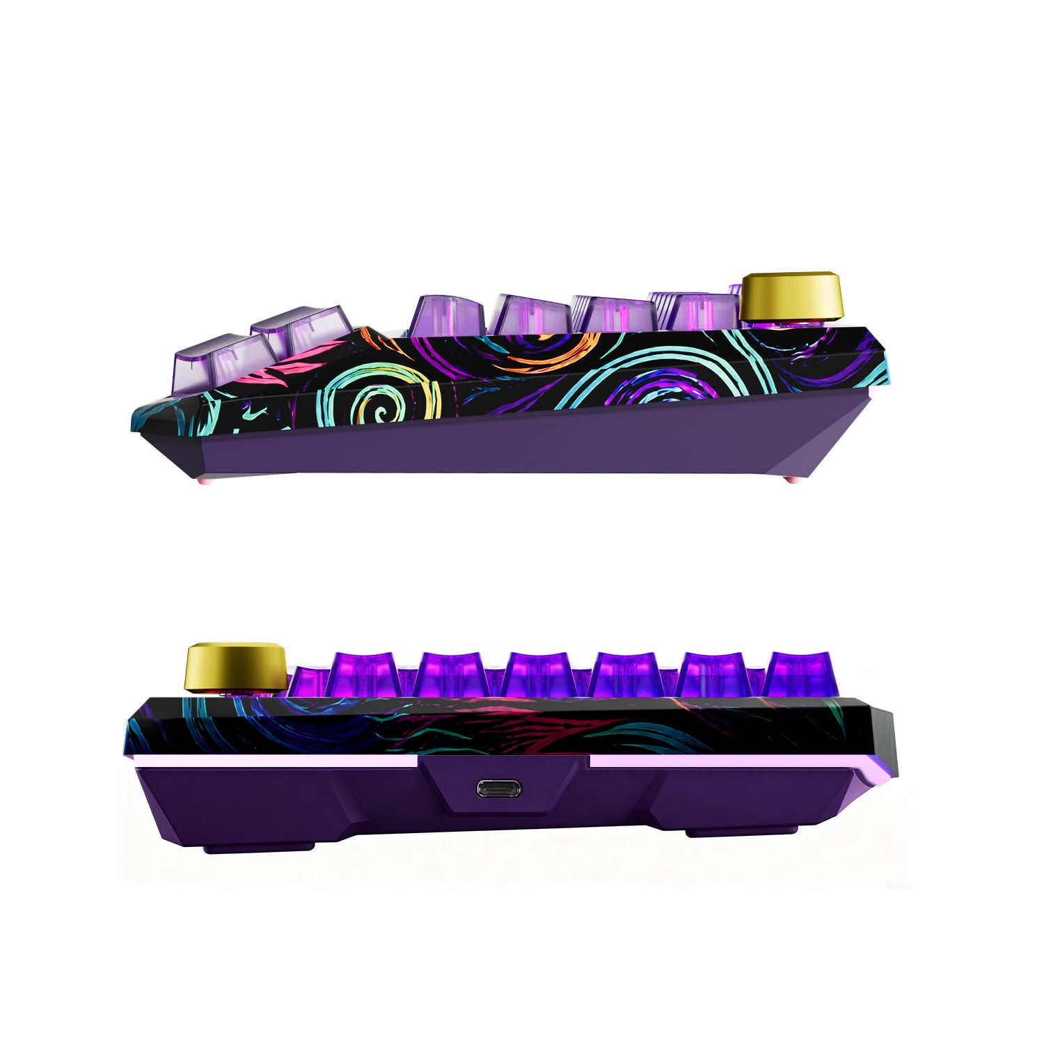 Devil Breaker Starry Night Dragon II One-Handed TMR Magnetic Keyboard