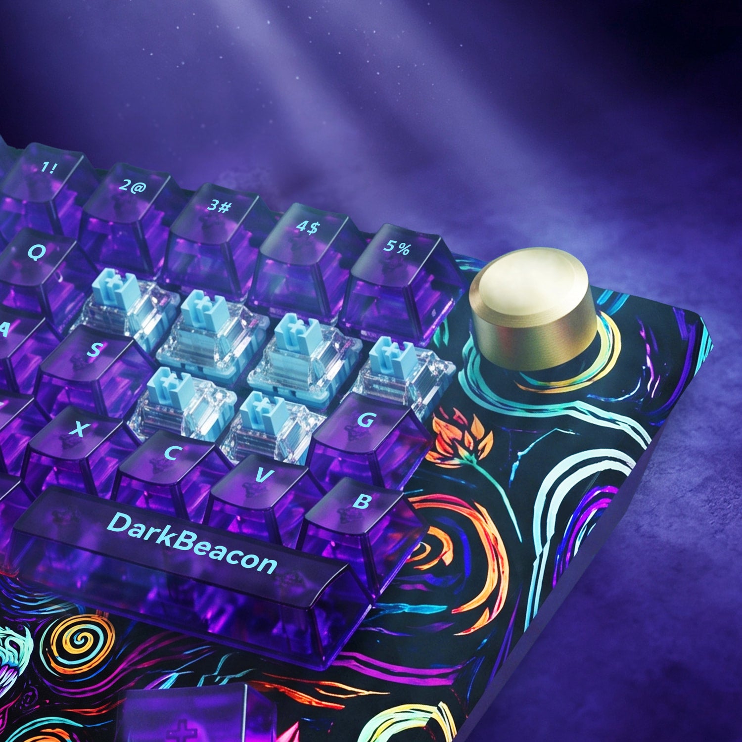 Devil Breaker Starry Night Dragon II One-Handed TMR Magnetic Keyboard