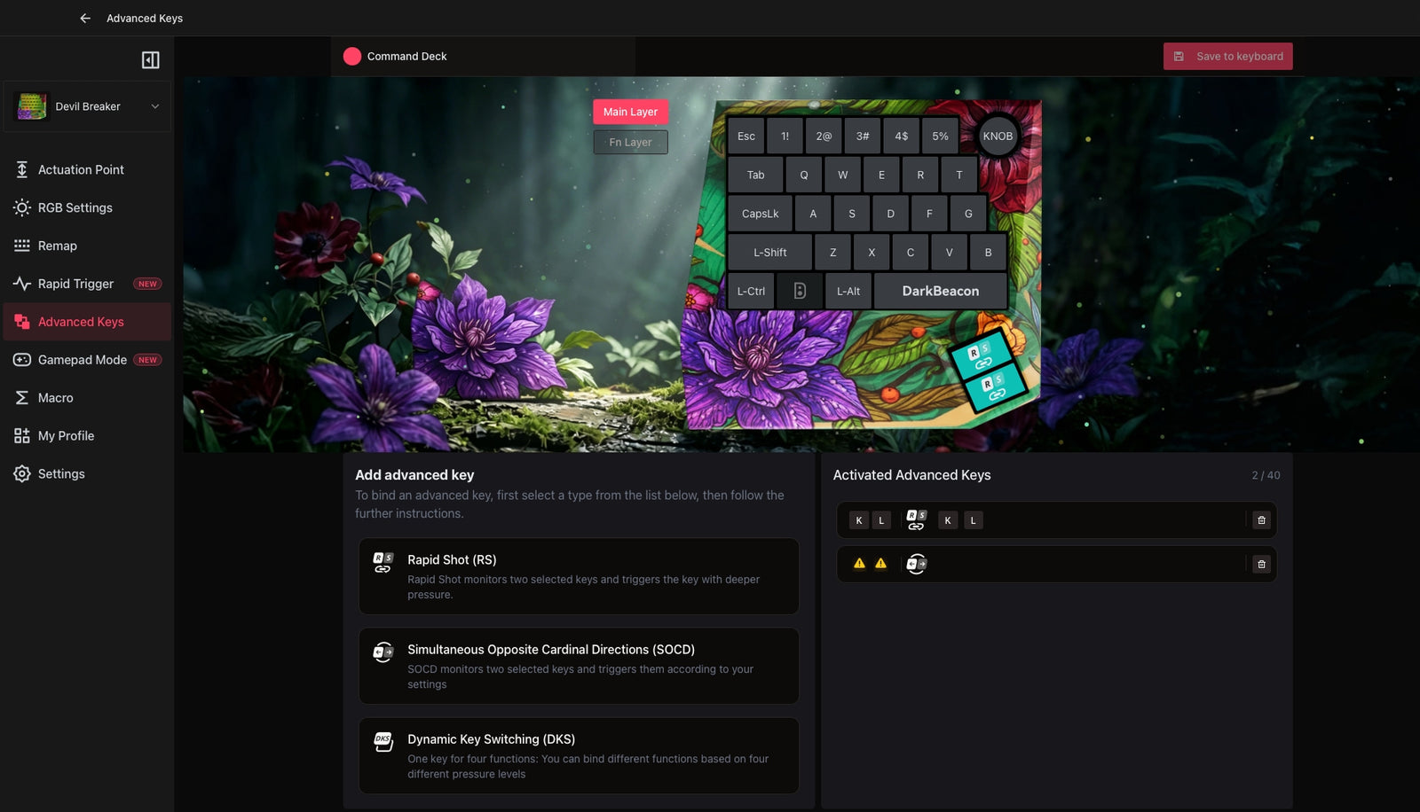 Advanced Keys