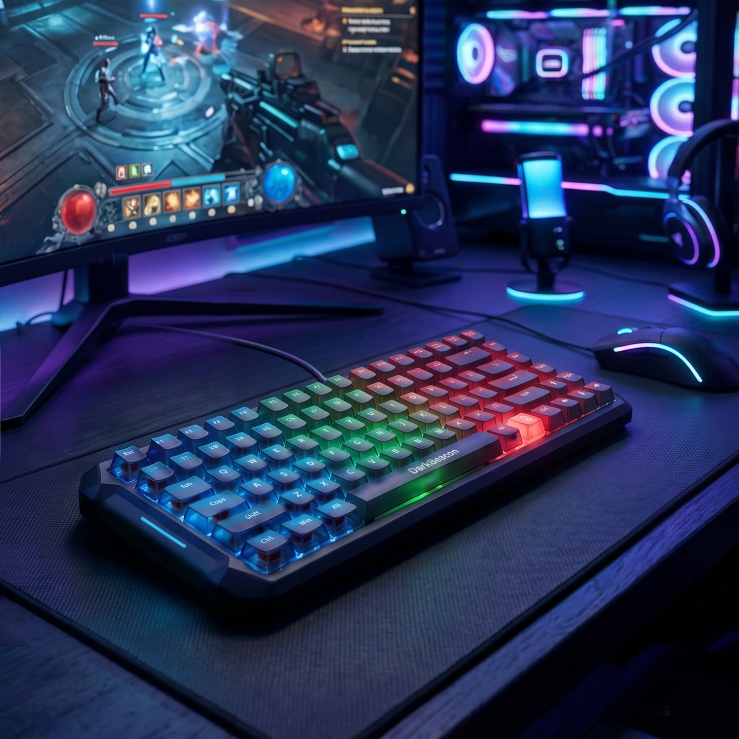 Flux 84 Wired Hall Effect Magnetic Switch Gaming Keyboard