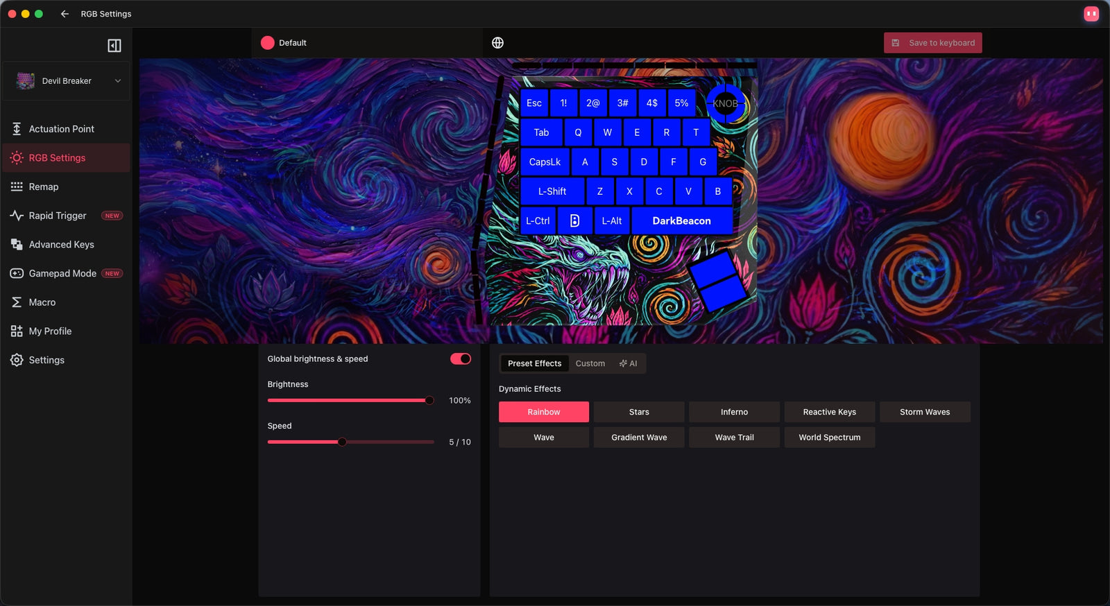 RGB Settings