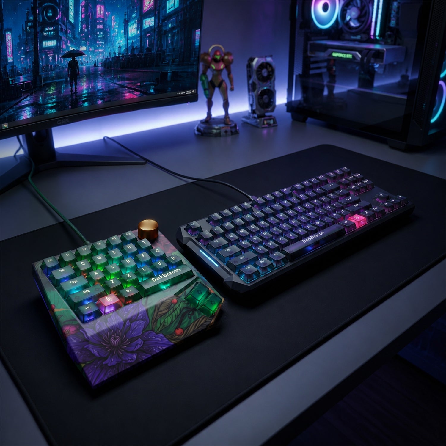 Devil Breaker Wild Lotus II One-Handed TMR Magnetic Keyboard