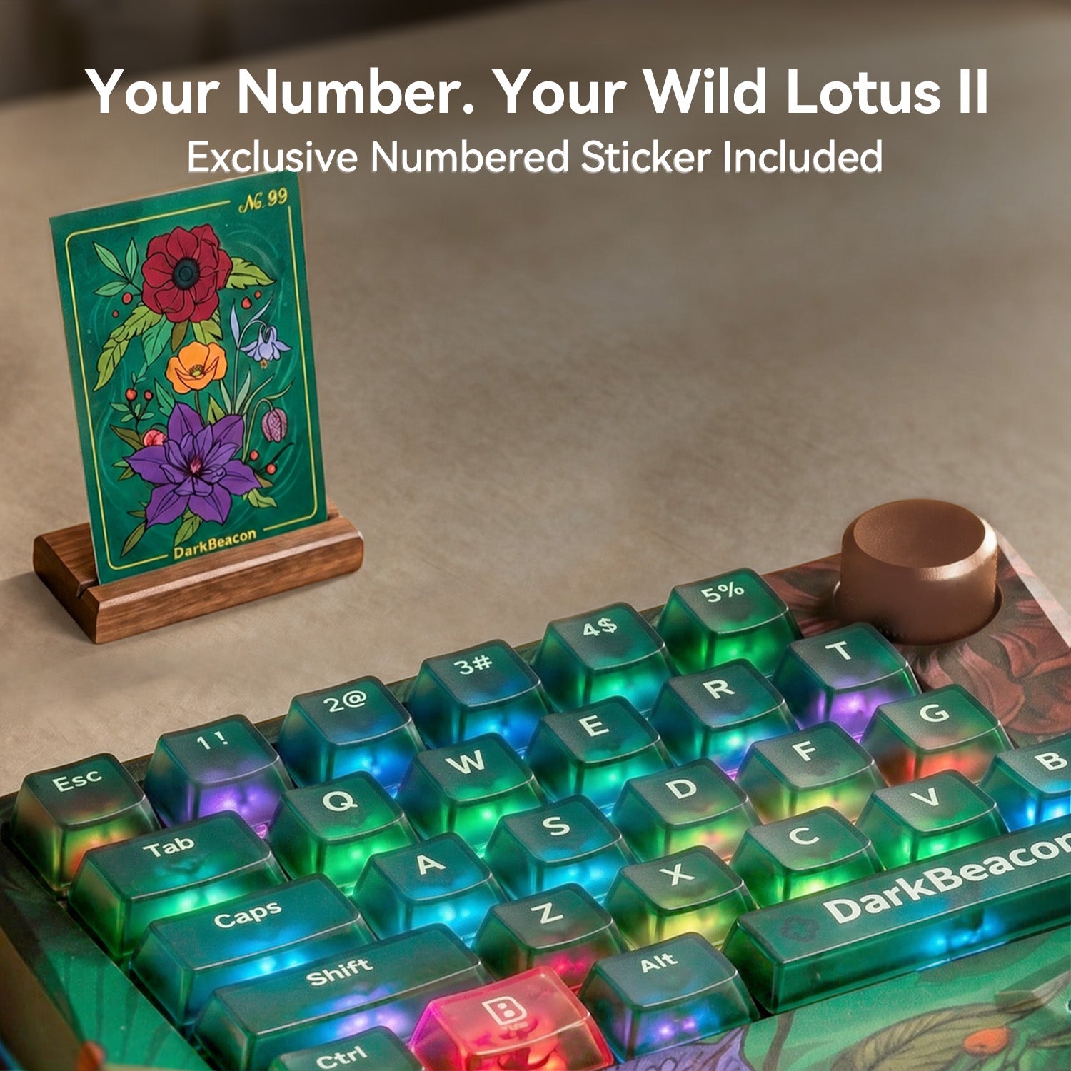 Devil Breaker Wild Lotus II One-Handed TMR Magnetic Keyboard