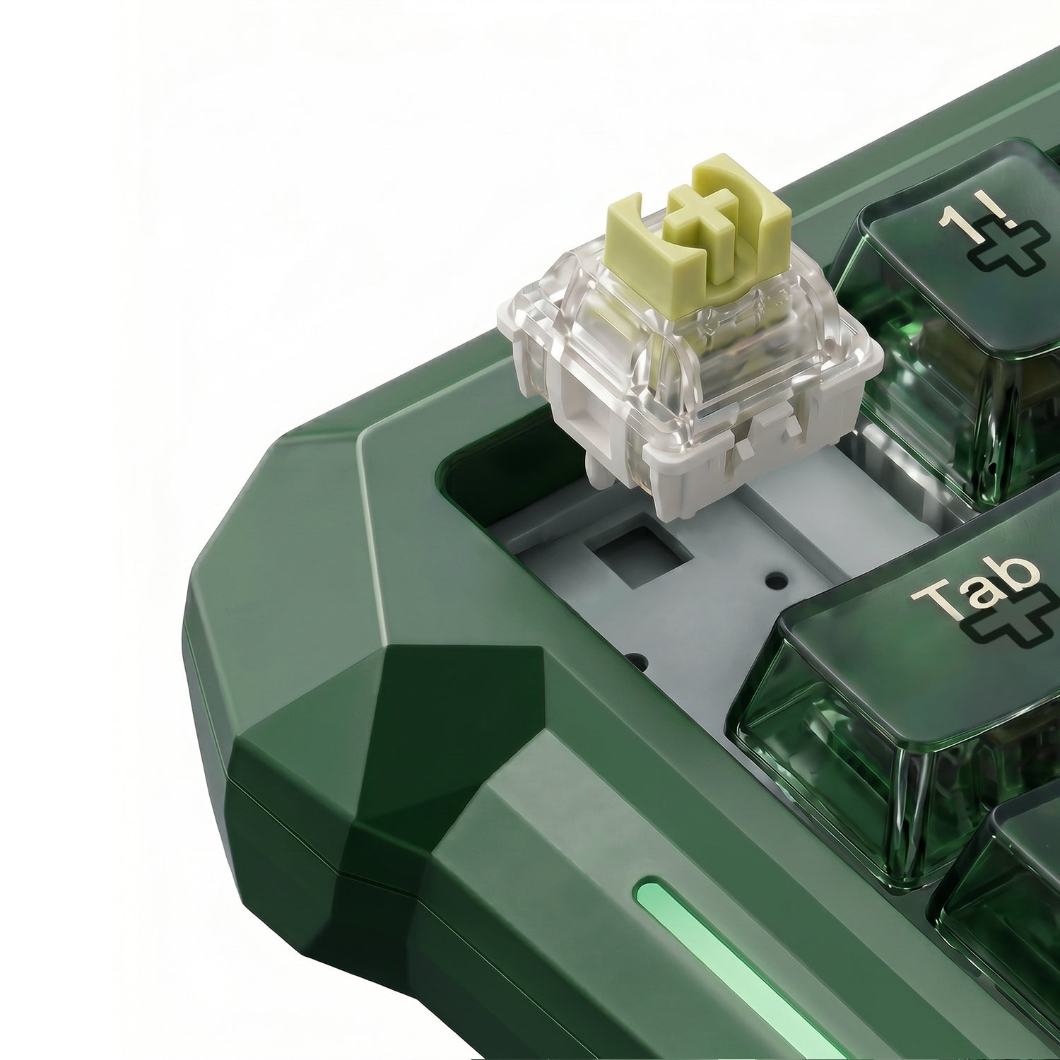 Flux 68 Wired Hall Effect Magnetic Switch Gaming Keyboard - Assassin Green