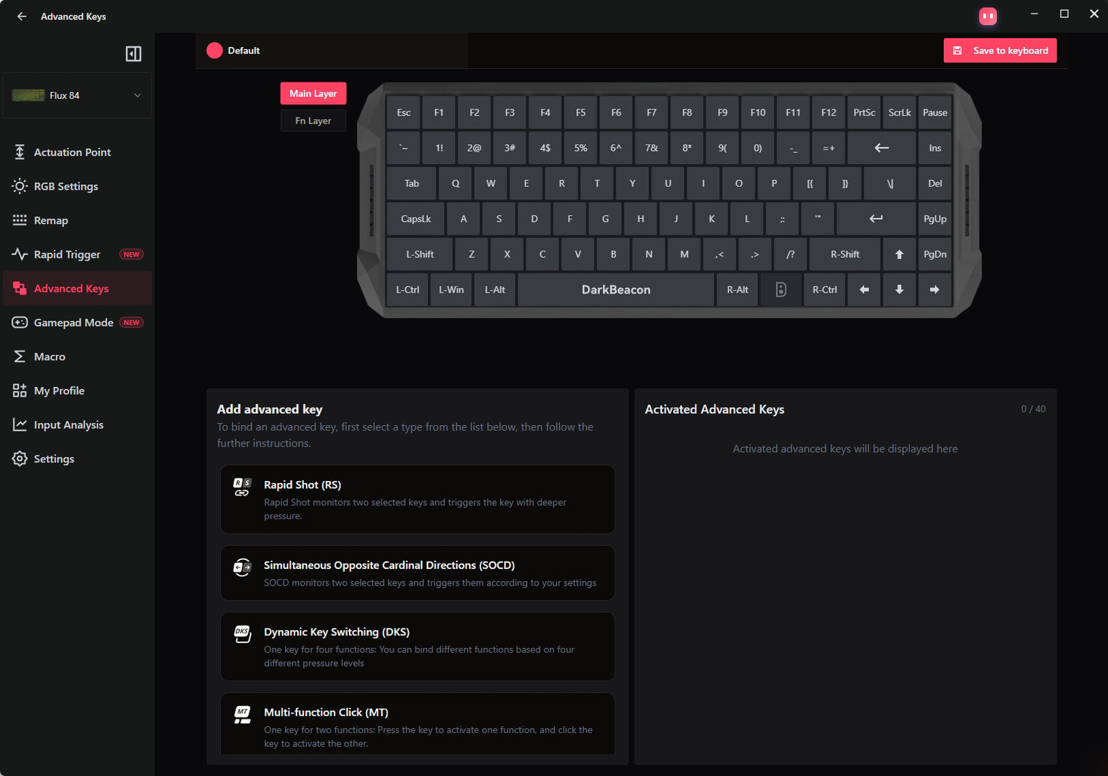 Advanced Keys
